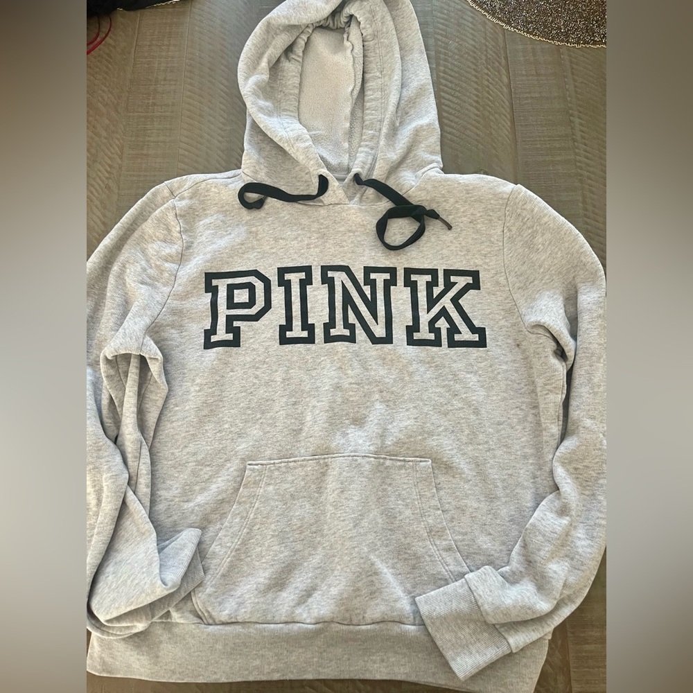 Victorias Secret PINK Women’s Gray PINK Hoodie Size small